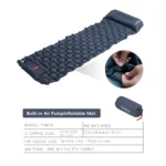Vue rapprochée de la surface ergonomique du Matelas camping TARKA
