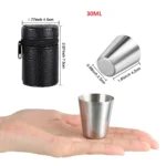 verres de voyage avec étui pratique