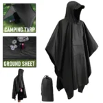 Poncho à capuche type militaire