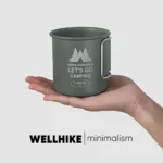 tasse pliable en aluminium pour camping