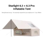 tente gonflable pour aventure outdoor