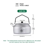 bouilloire portable pour activités outdoor