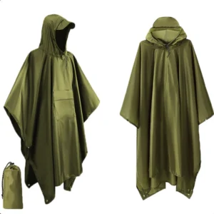 impermeable militaire d extérieur 3en1 à capuche type Poncho