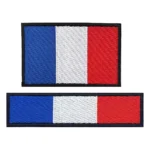 Ecusson brodé velcro drapeau français