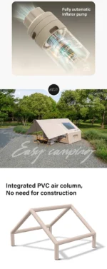 espace chambre et salon tente Univers Vanlife