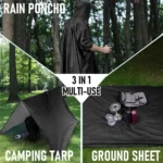 Imperméable à capuche Poncho
