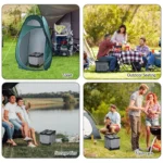 Toilette pliable en camping