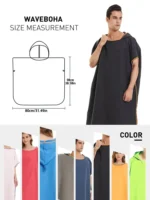 Poncho pour surf léger